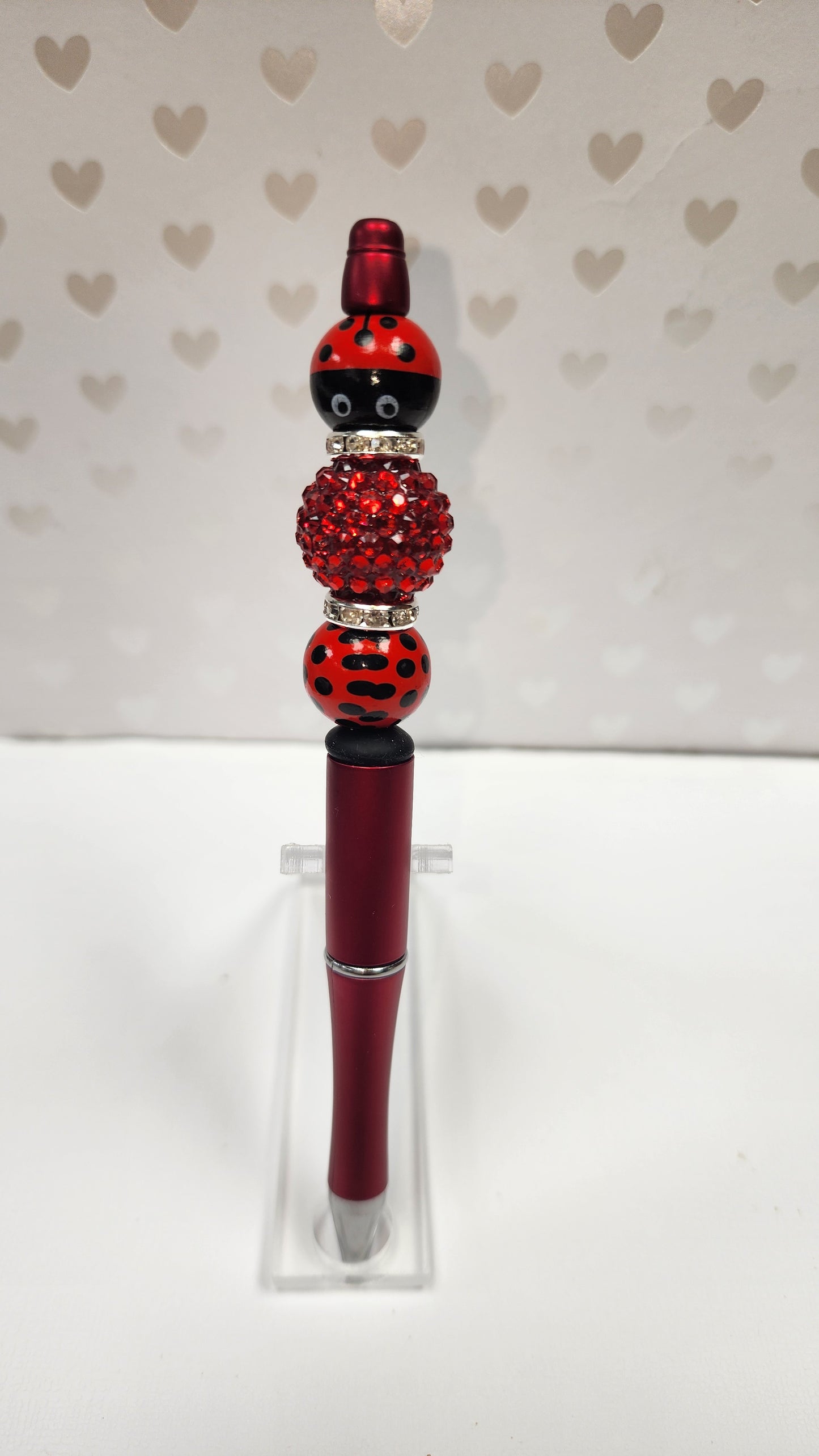 Lucky Ladybug Beaded Pen