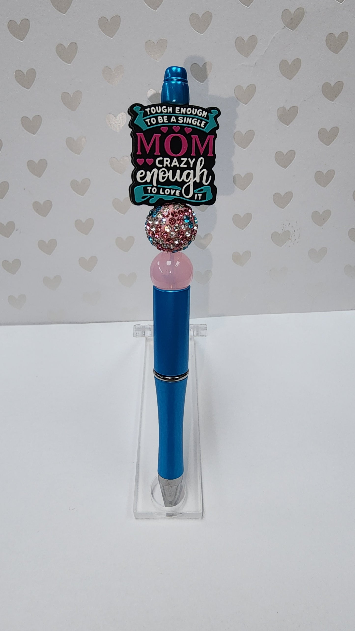 Single Mom Beaded Pen