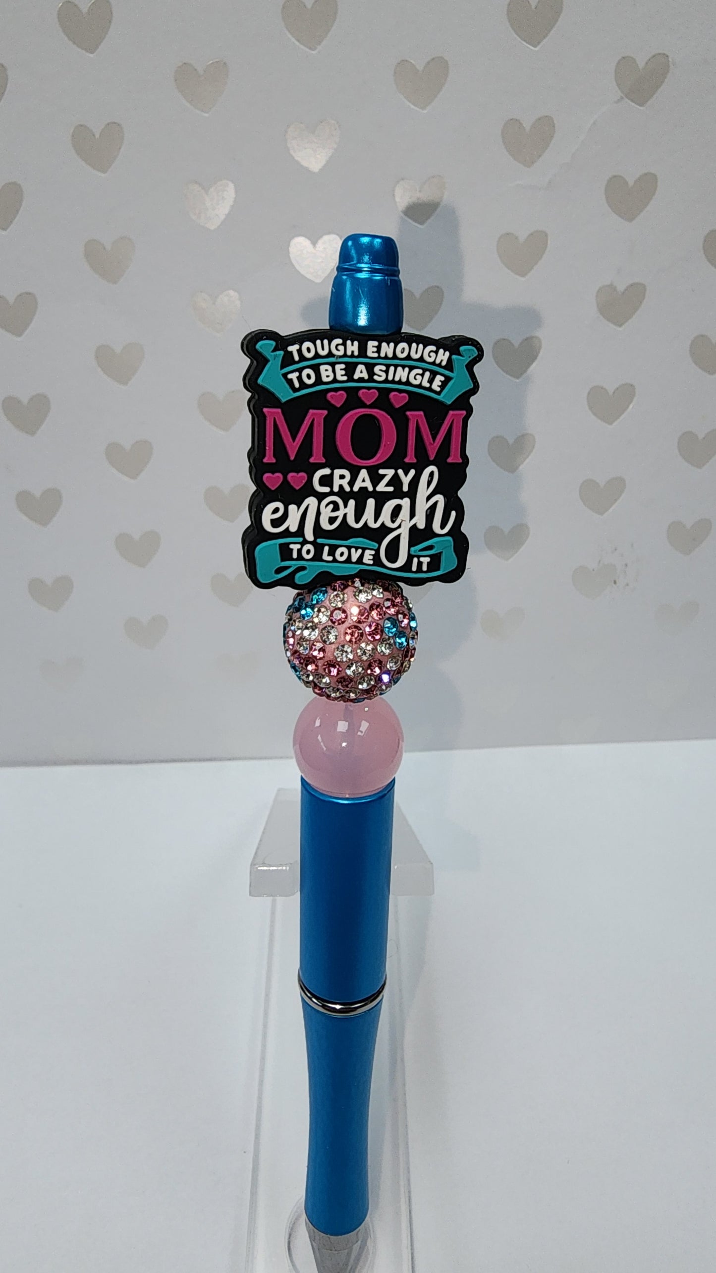 Single Mom Beaded Pen