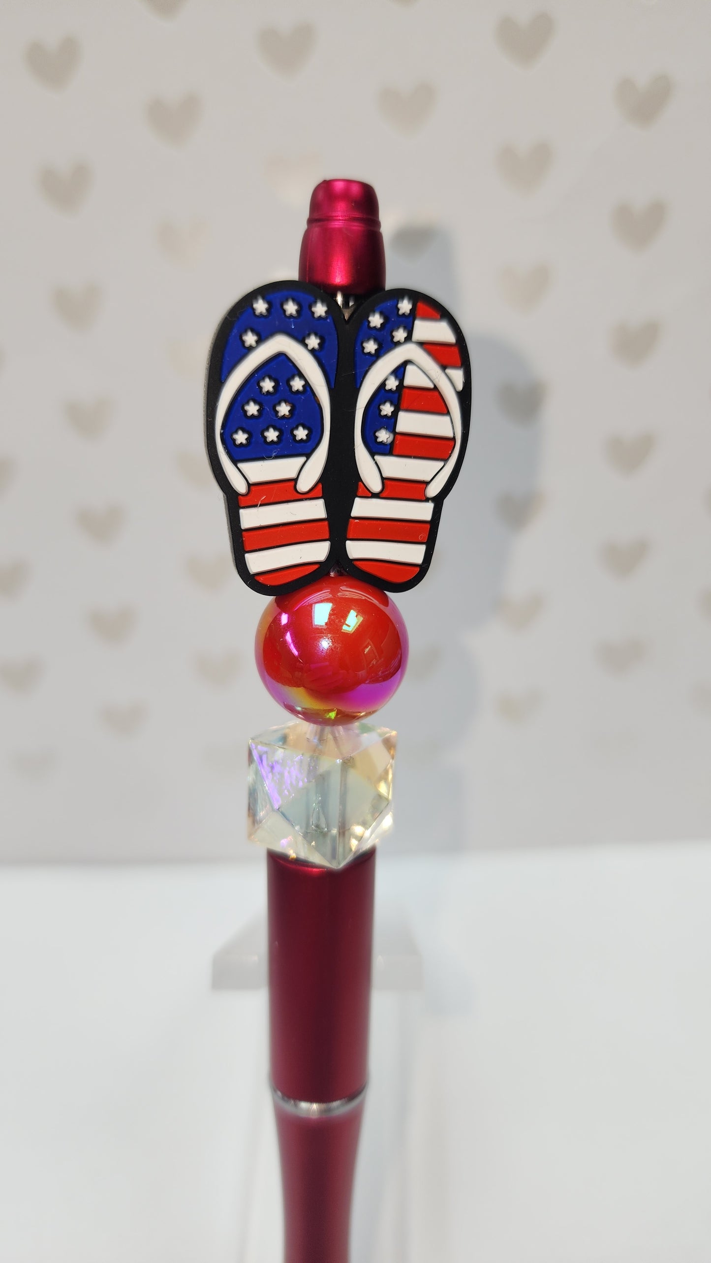 Flip Flop USA Beaded Pen