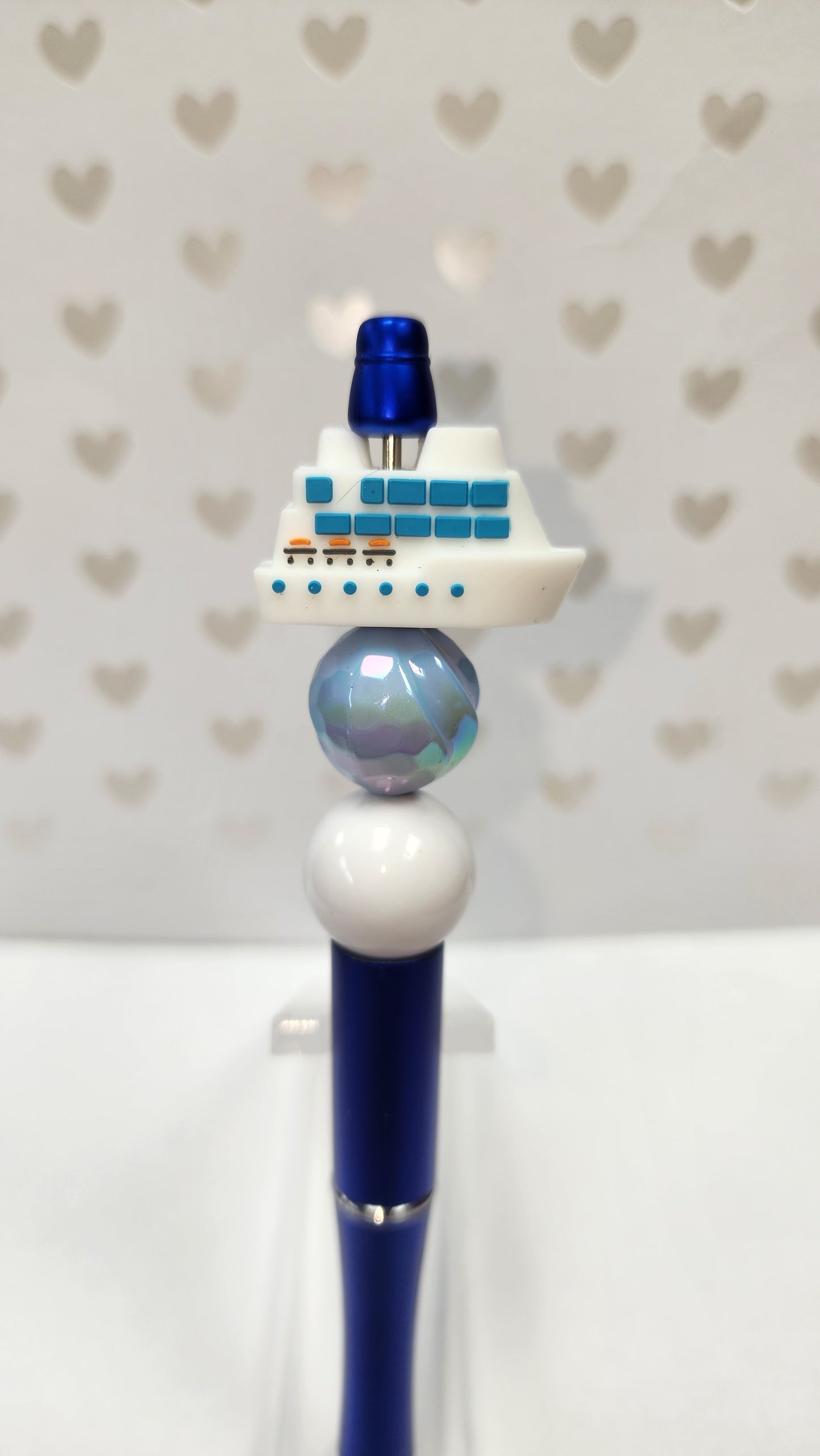 3D Cruise Ship Beaded Pen