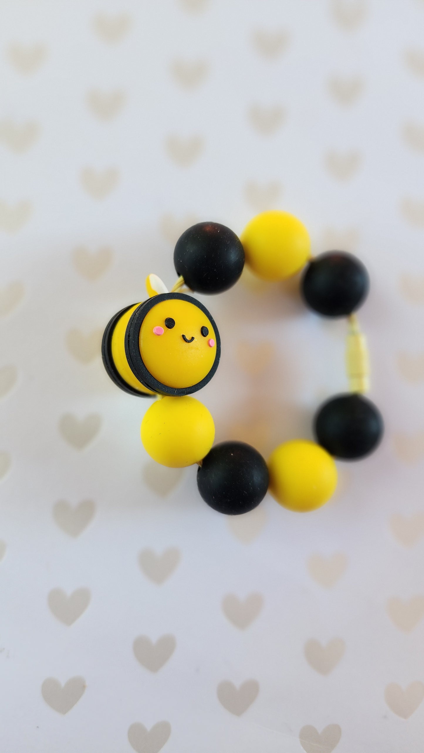 Bumble Bee Tumbler Tag Cup Charm Removeable and Reuseable