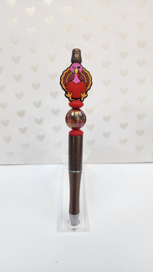 Turkey Thanksgiving Beaded Pen