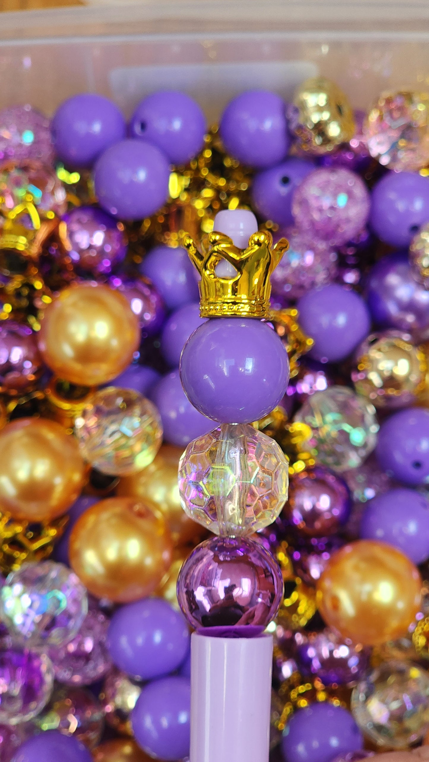 Gold and Purple Crow Me Bead Mix for DIY and Crafting Projects