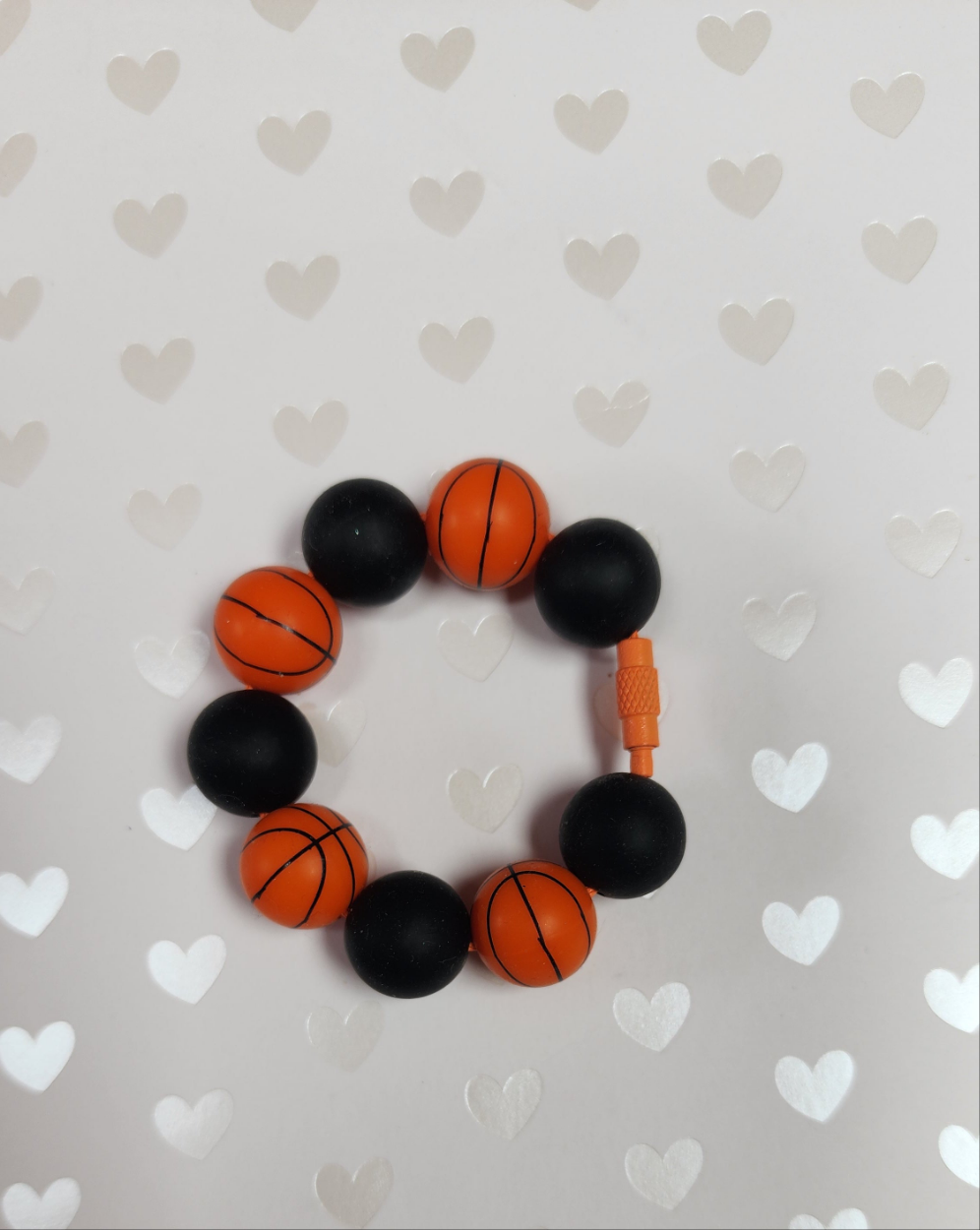 Basketball Sports Tumbler Tag Cup Charm Removeable and Reuseable