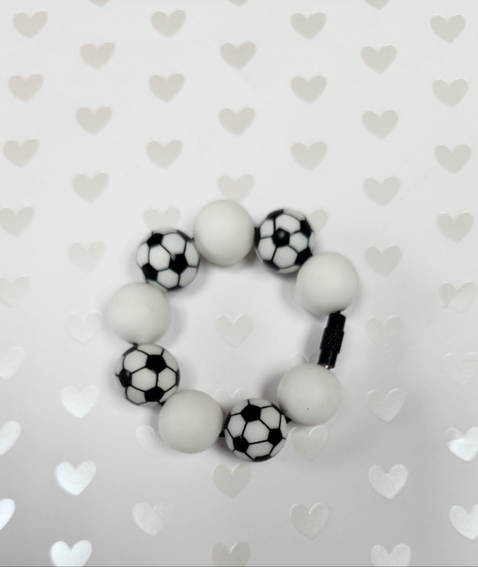 Soccer Sports Tumbler Tag Cup Charm Removeable and Reuseable