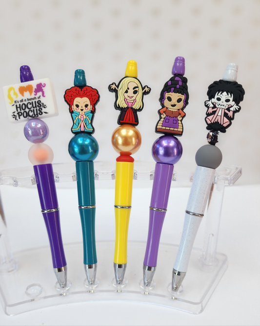 Halloween Sisters Beaded Set of 5 Pens