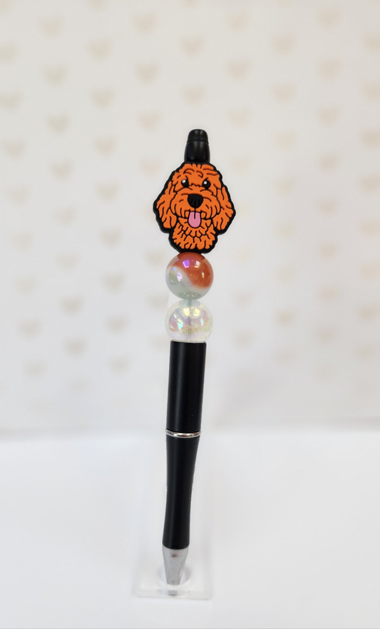 Sweet Dog Beaded Pen