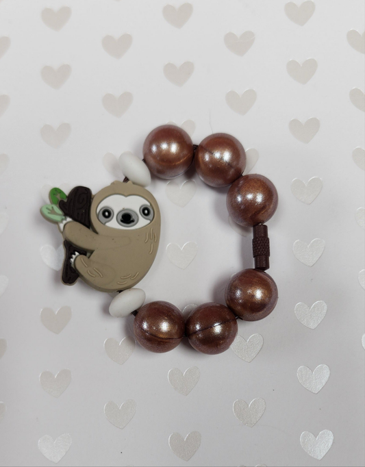 Sloth Animal Tumbler Tag Cup Charm Removeable and Reuseable