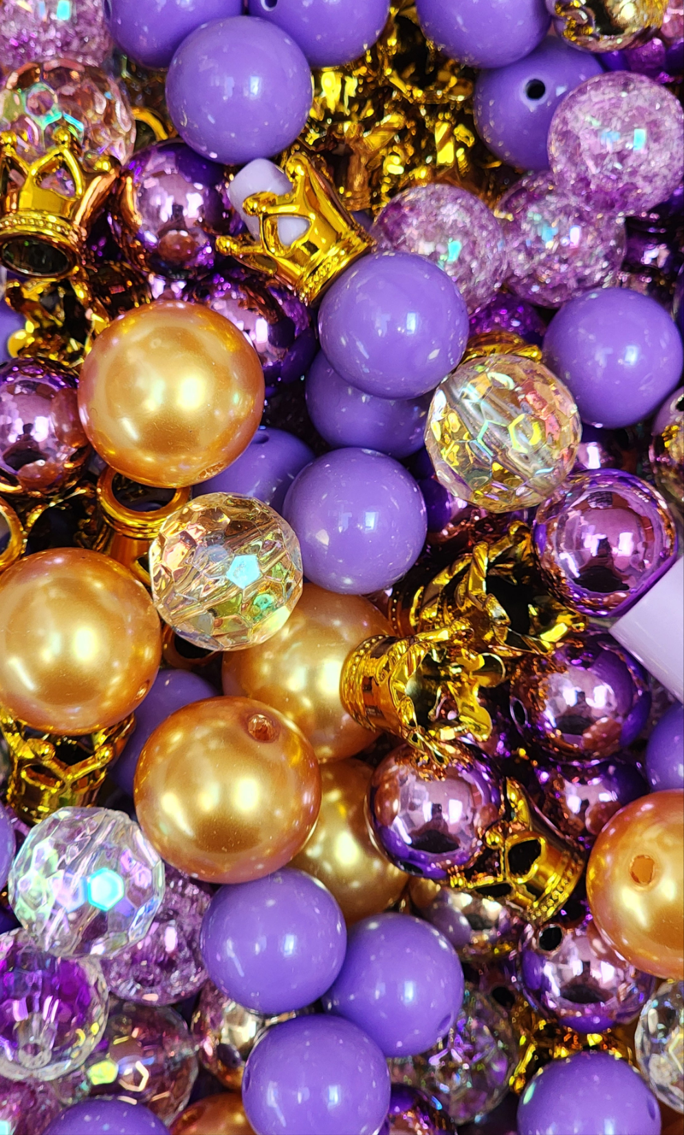 Gold and Purple Crow Me Bead Mix for DIY and Crafting Projects