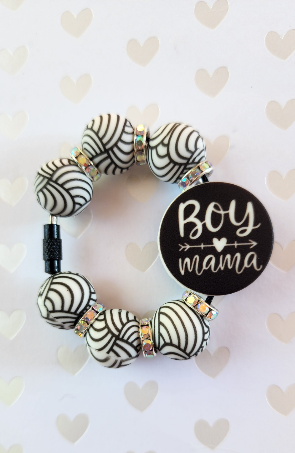 Boy Mom Tumbler Tag Cup Charm Removeable and Reuseable