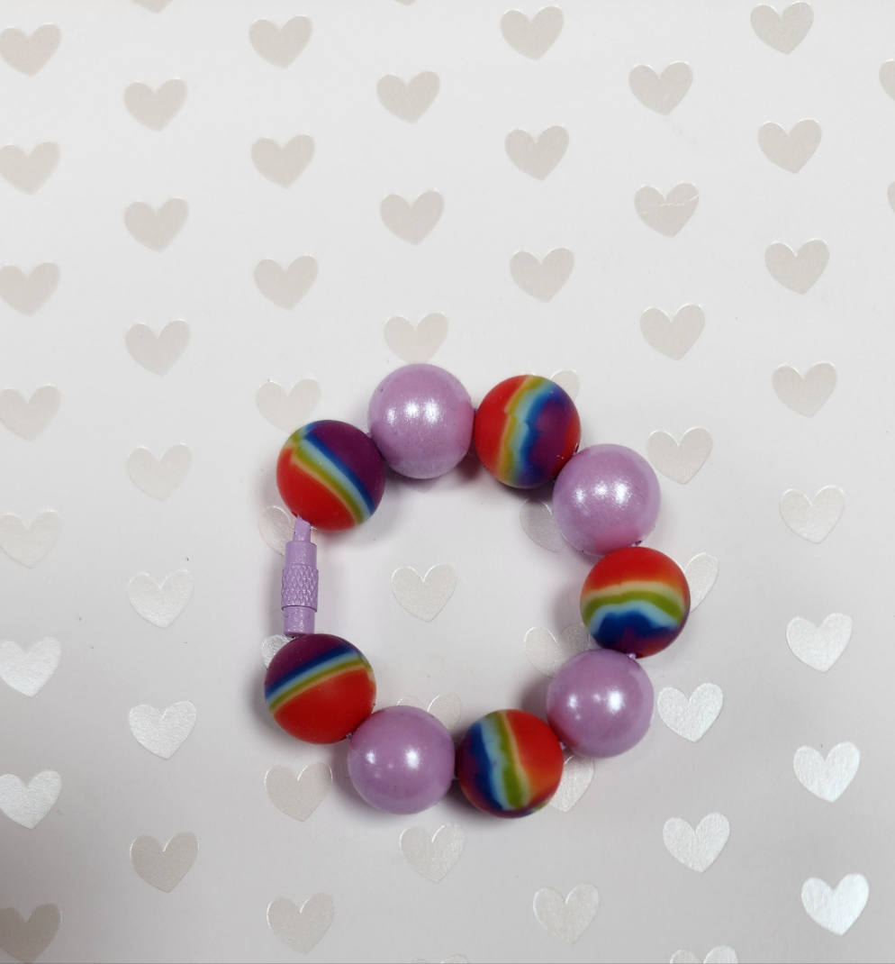 Rainbow Tumbler Tag Cup Charm Removeable and Reuseable