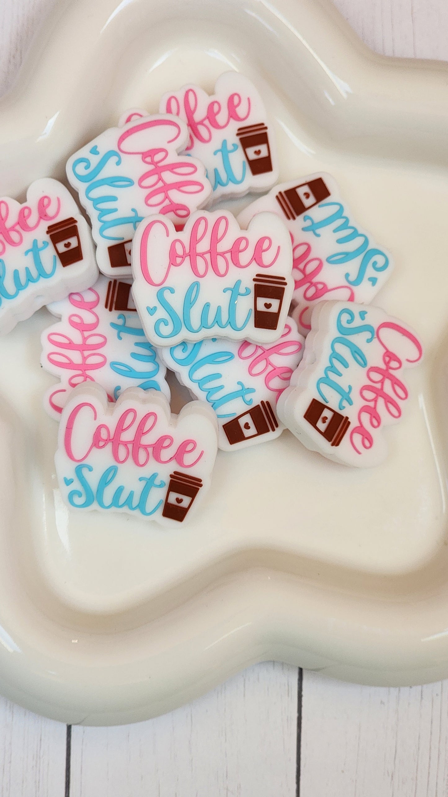 Coffee Slut Silicone Focal Bead